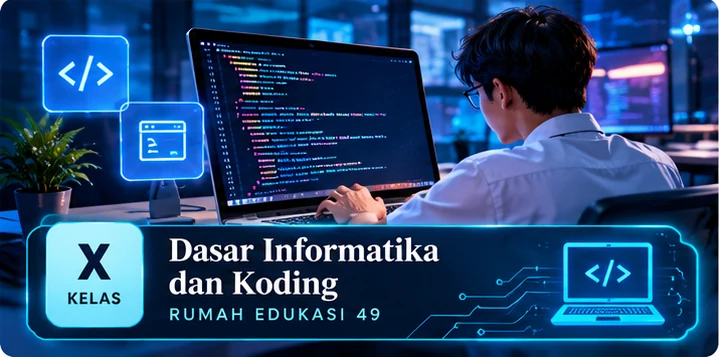 Ilustrasi pembelajaran Informatika Kelas X