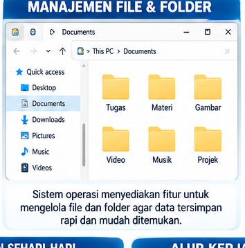 Pengelolaan berkas dan folder secara terstruktur.